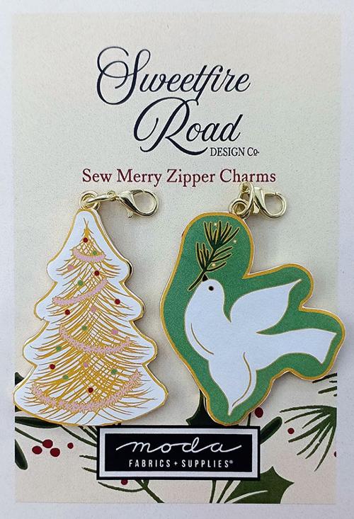 Zipper Pulls Tree & Dove