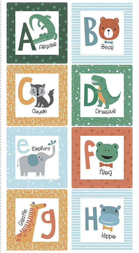 ALPHABET ZOO PanelRiley Blake