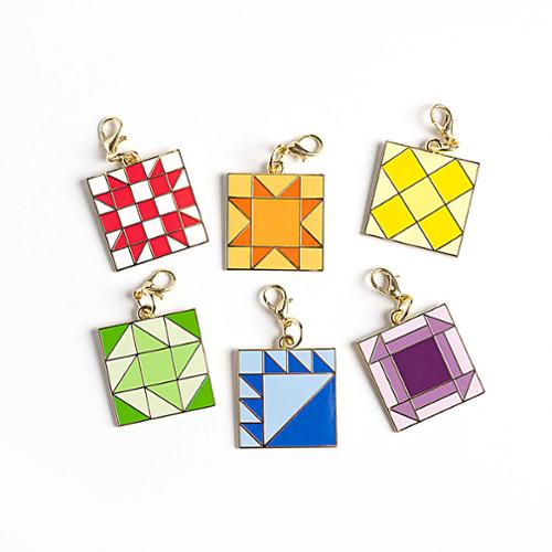 Zipper Pulls Colored Quilt Blocks
