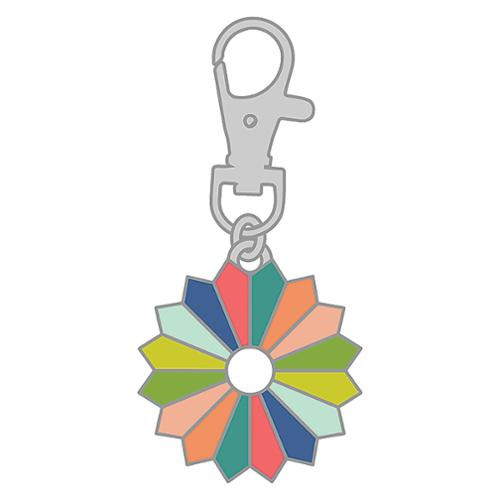 Zipper Pull Dresden Raspberry Summer