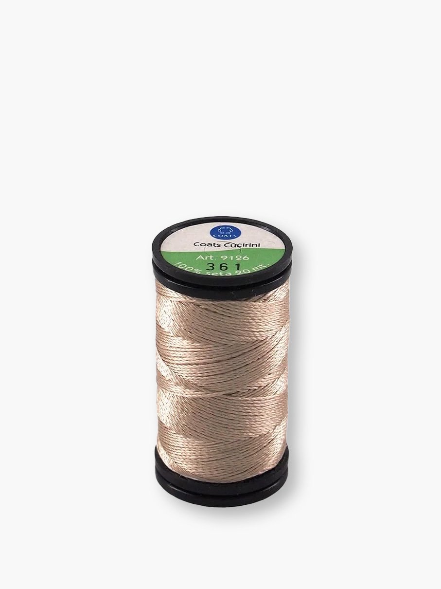 Cucirini Cantoni Cappotti Seta Faro 361 – Bobina da 20 m – 100% Seta