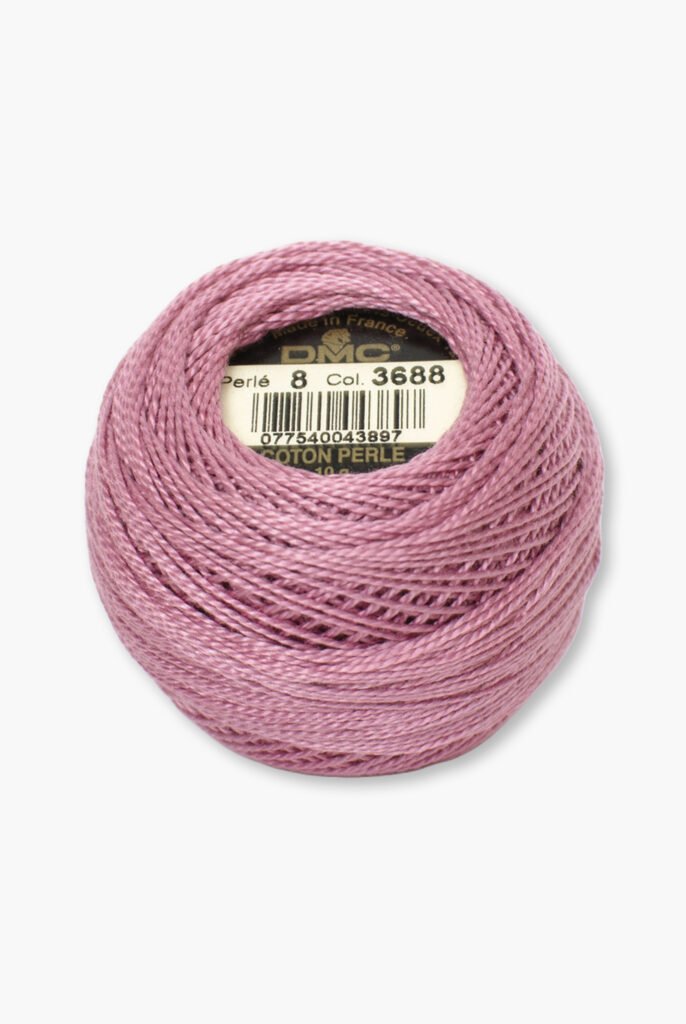 DMC Perlé No. 8 – Color 3688 – 100% Coton – Balle de fil de 10 g