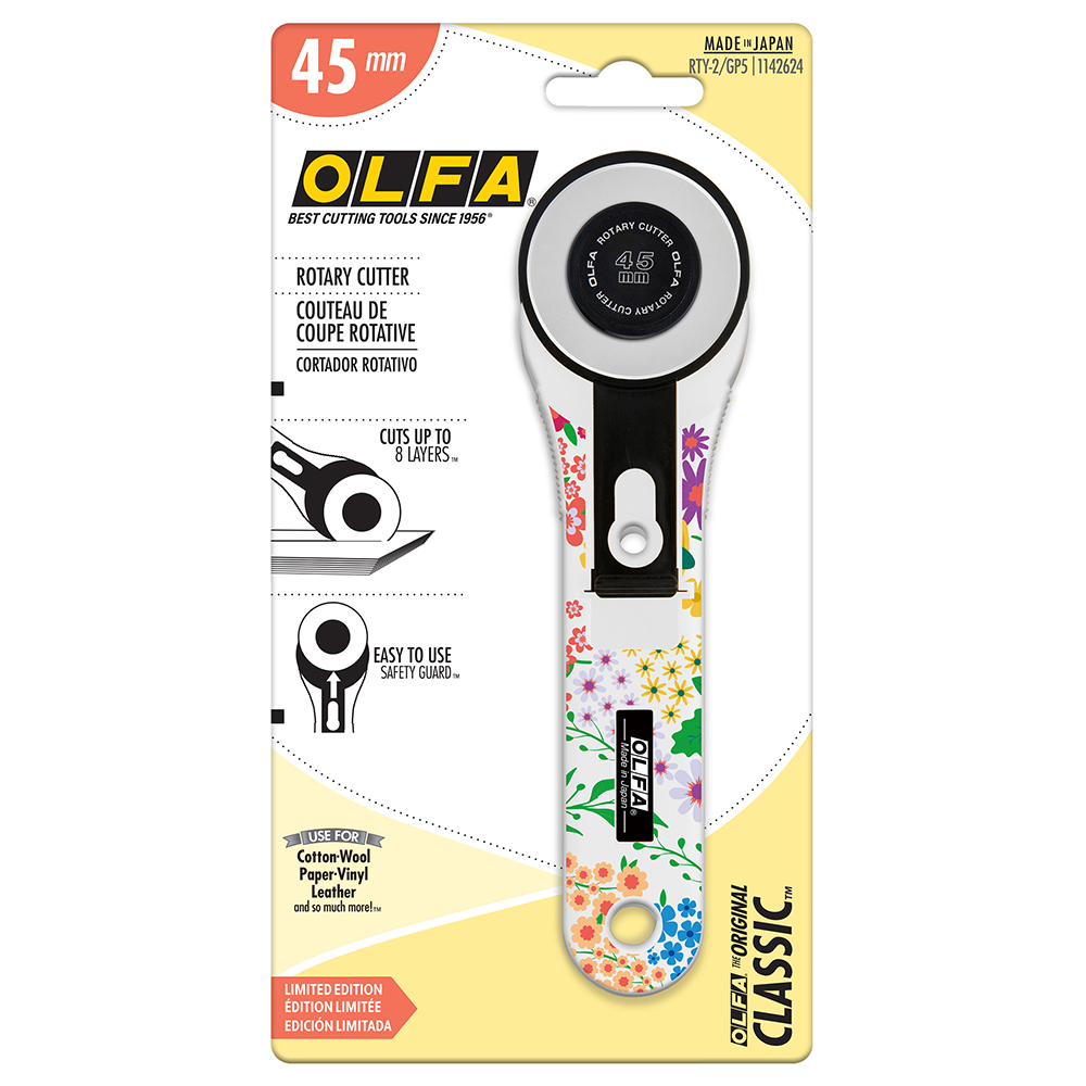 OLFA RTY-2/GP5 - Printed Handle Rotary Cutter 45mm