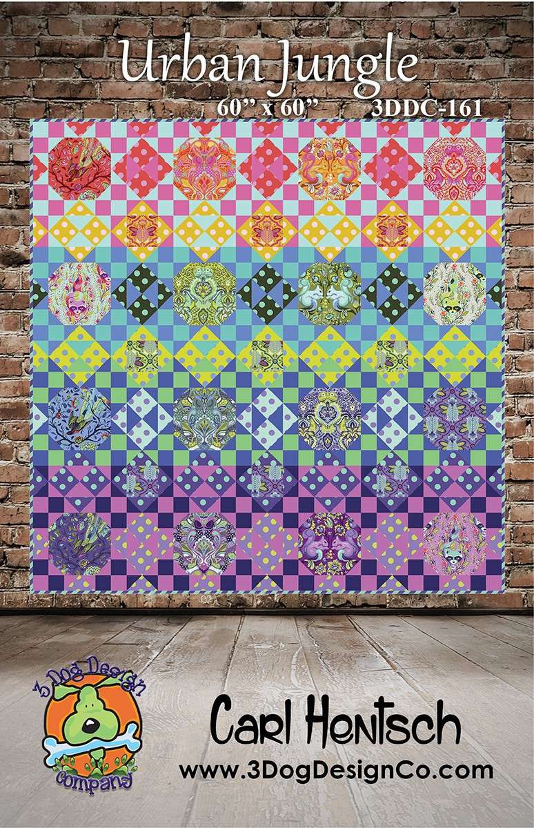 Urban Jungle Pattern by 3 Dog Design Co.