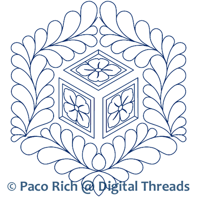 3D Feathered Hexagon Block Set