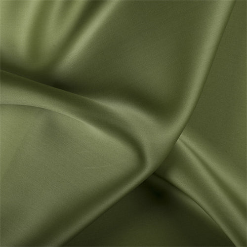Runway Silks Grass Green Silk Satin Organza Fabric - Reorderable