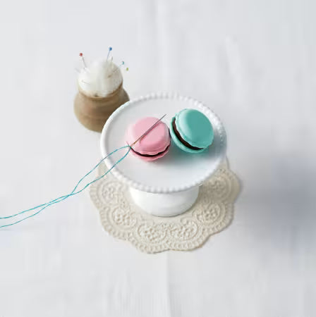 Clover Sweet n Sharp Macaron Needle/Pin Sharpener and Magnetic Needle Minder