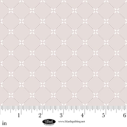 Sugar Dreams: ARGYLE with FLOWER GRAY Fabric (1/2 yd)