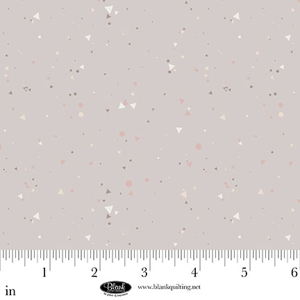 Sugar Dreams: TRIANGLES & SPECKS GRAY Fabric (1/2 yd)