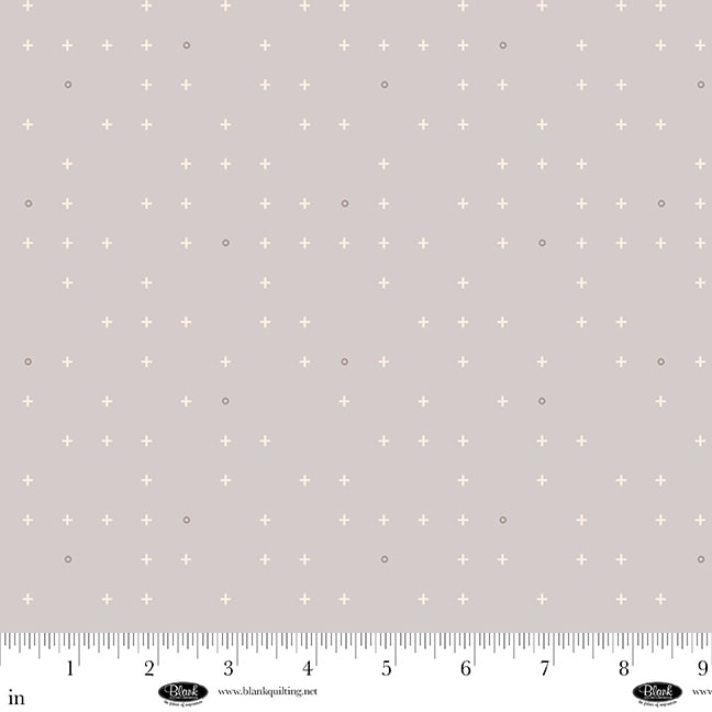 Sugar Dreams: CROSSES & NAUGHTS GRAY Fabric (1/2 yd)