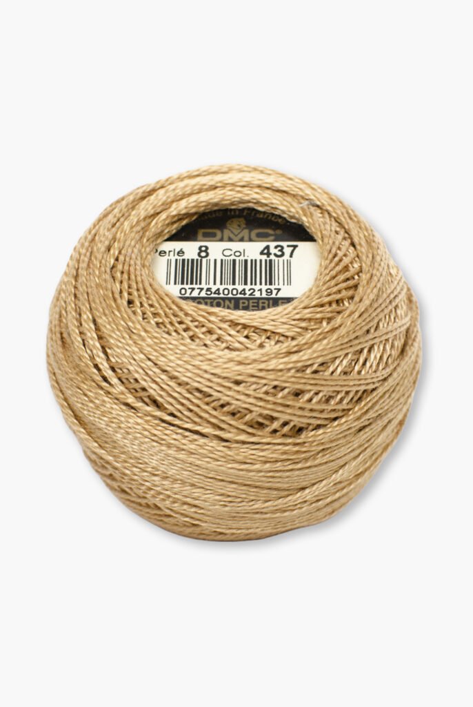 DMC Perlé No. 8 – Color 437 – 100% Cotton – 10 g Thread Ball
