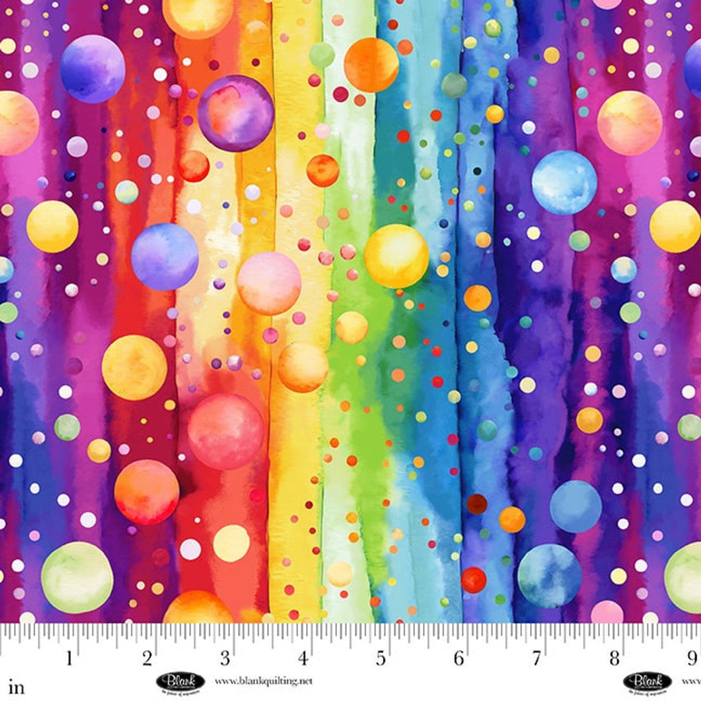 LAST CHANCE; DISCOONTINUED 108" Bubble Pops Wide Quilt Back Multi