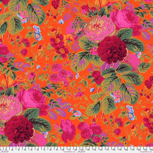 Free Spirit Kaffe Fassett Stash Gradi Floral Tomato
