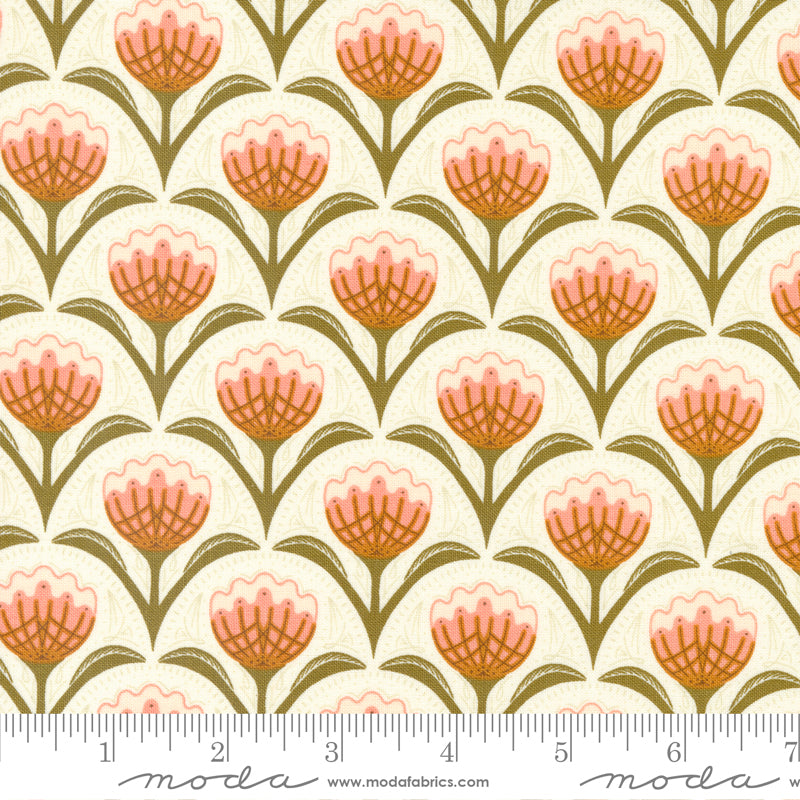 Quaint Cottage Cloud Florets Yardage by Gingiber for Moda Fabrics