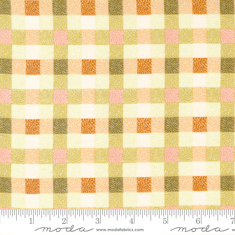 Quaint Cottage Blush Twisted Check Yardage by Gingiber for Moda Fabrics