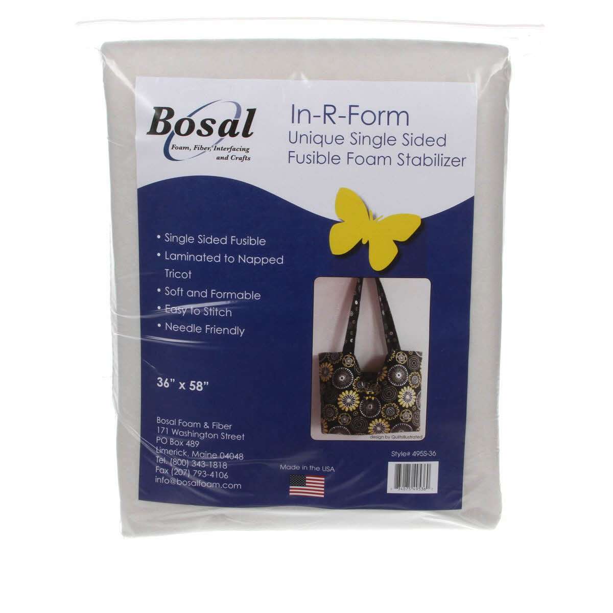 Bosal In-R-Form Single Sided Fusible Foam Stabilizer Off White 58i