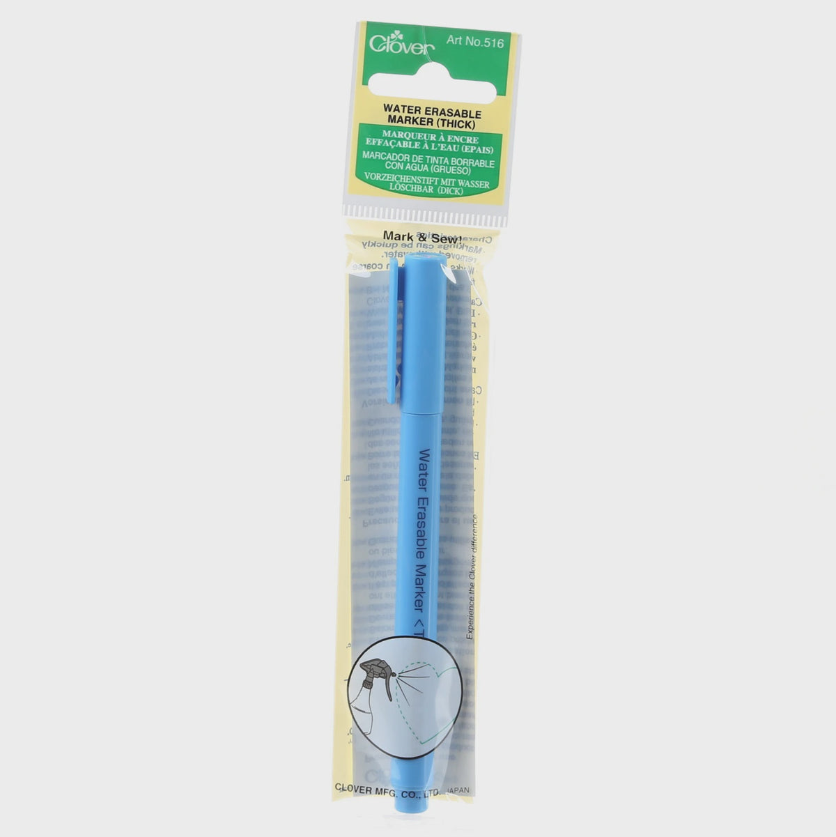 Clover Water Soluble Marker Blue 516CV