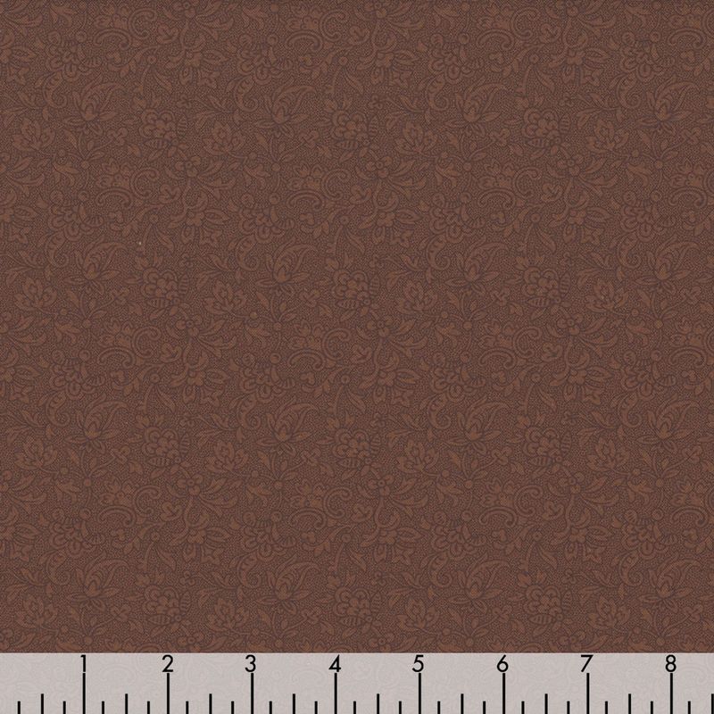 Marcus Fabrics Evelyn's Hope Chest R101082D Brown