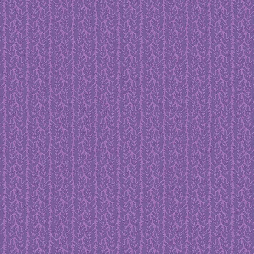 Foliage Wisteria quilting cotton fabric by Sally Kelly