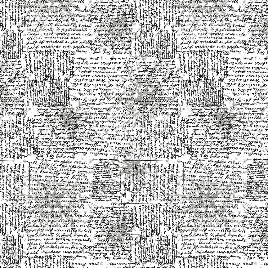 Winding Road Directions White/Black quilting cotton fabric by Natalie Barnes