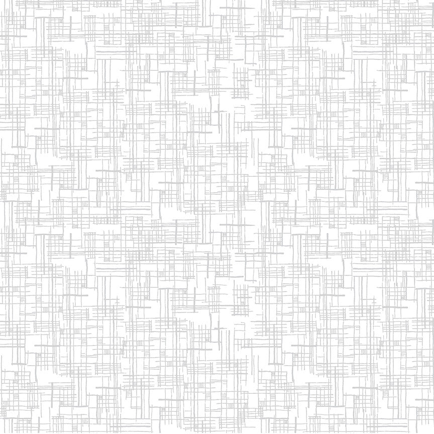 Winding Road Map White/Grey quilting cotton fabric by Natalie Barnes