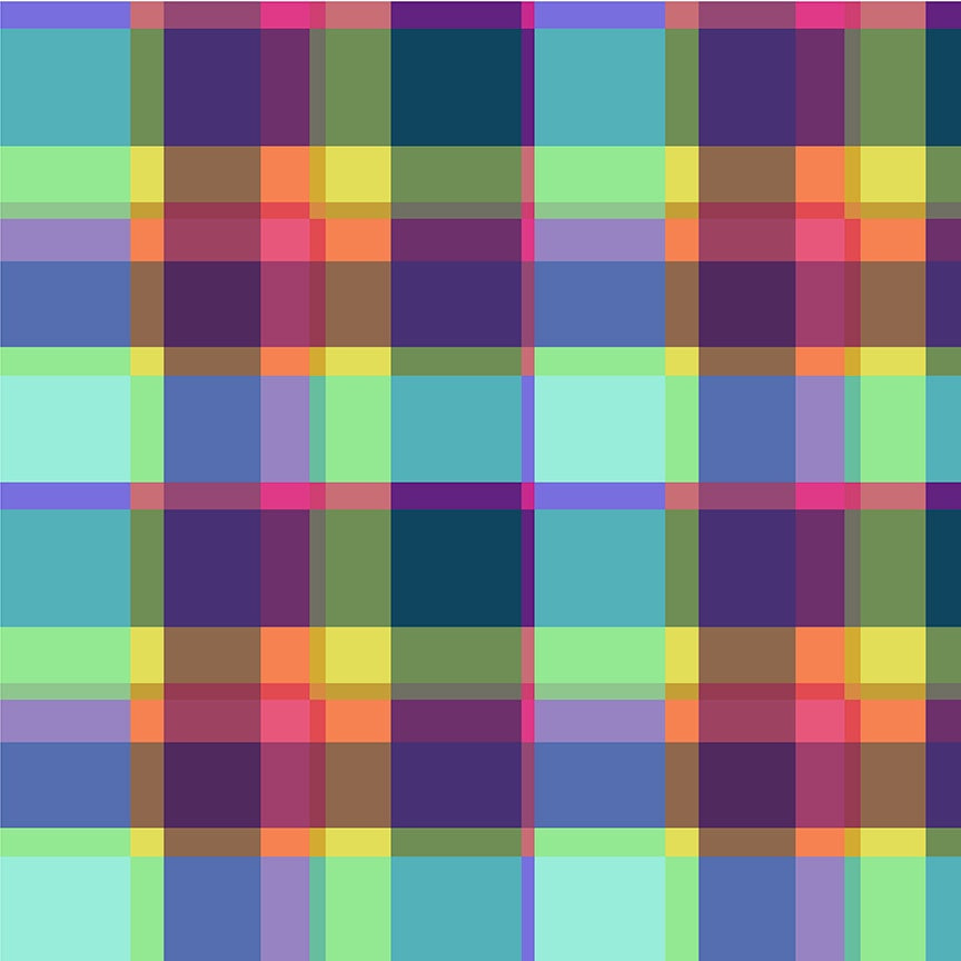 Canvas & Co. Summer Plaid Multi-colored fabric