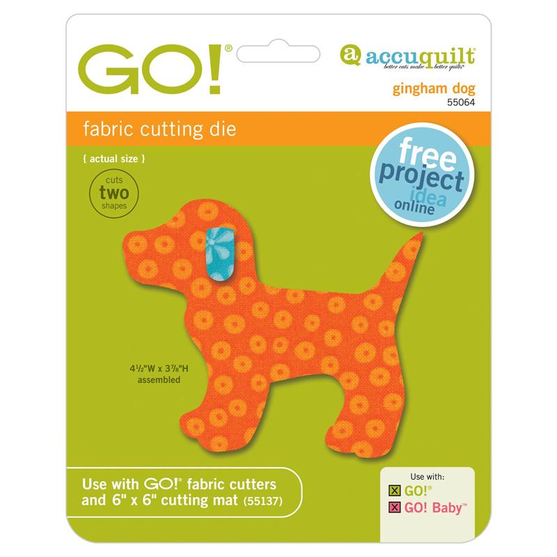 AccuQuilt GO! Die Gingham Dog 55064