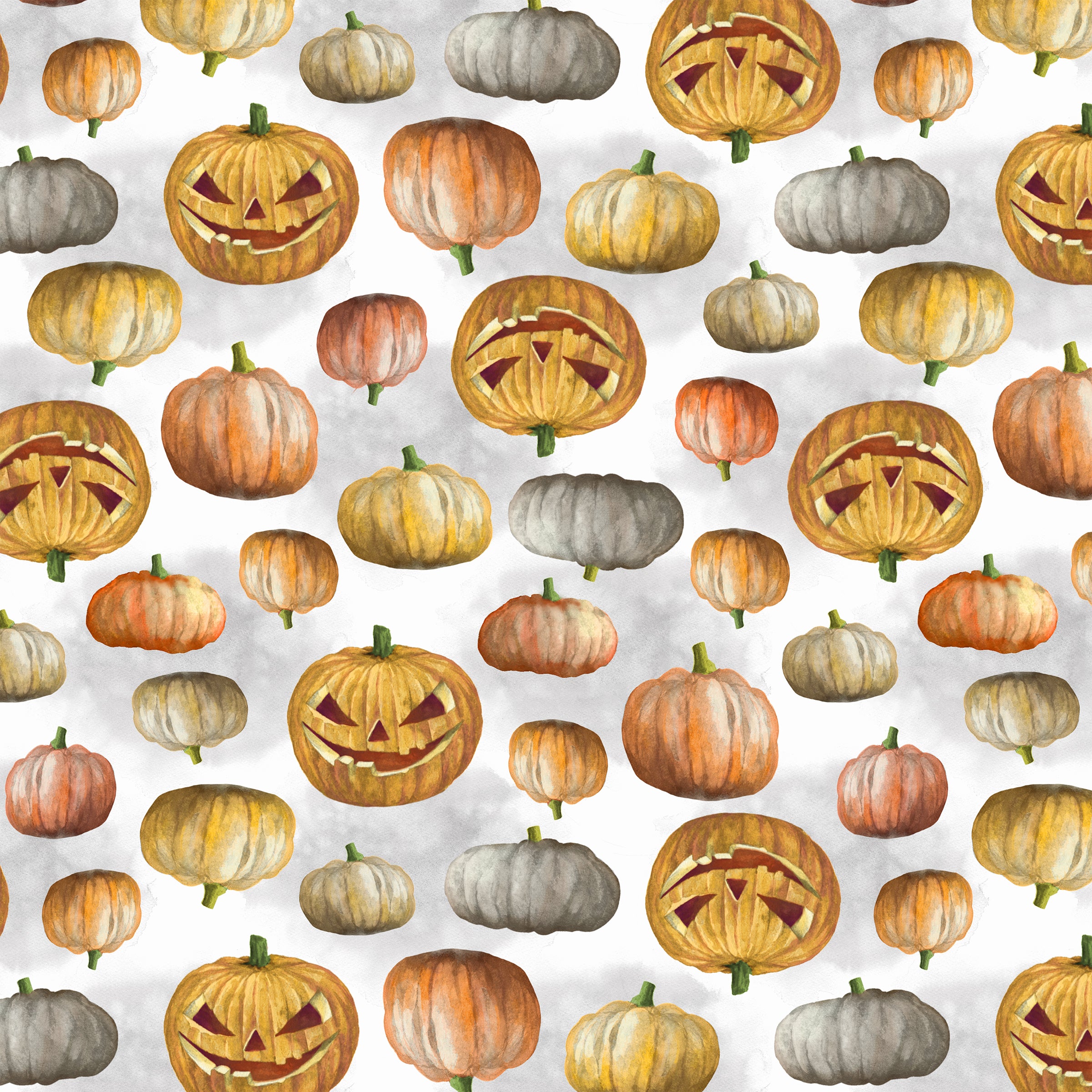 Happy Haunting: JACK-O-LANTERN MIST fabric (1/2 yd)