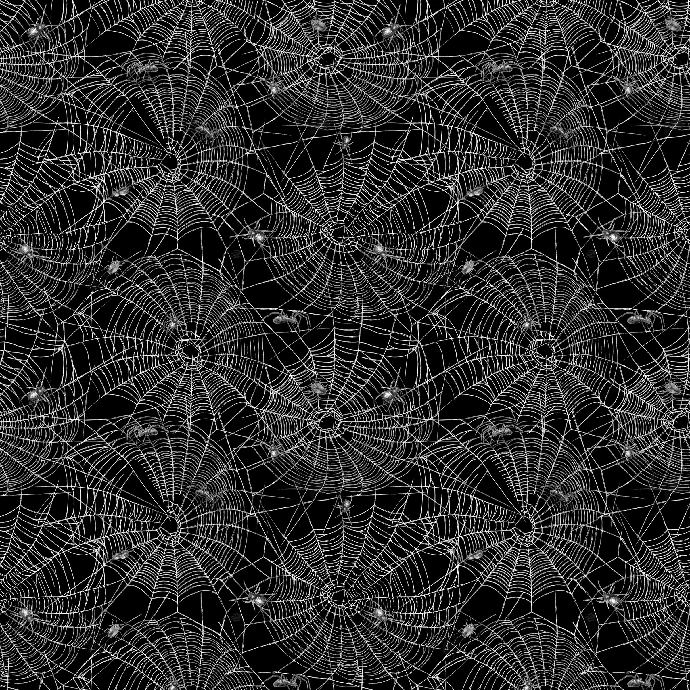 Happy Haunting: CREEPY CRITTERS NIGHT fabric (1/2 yd)