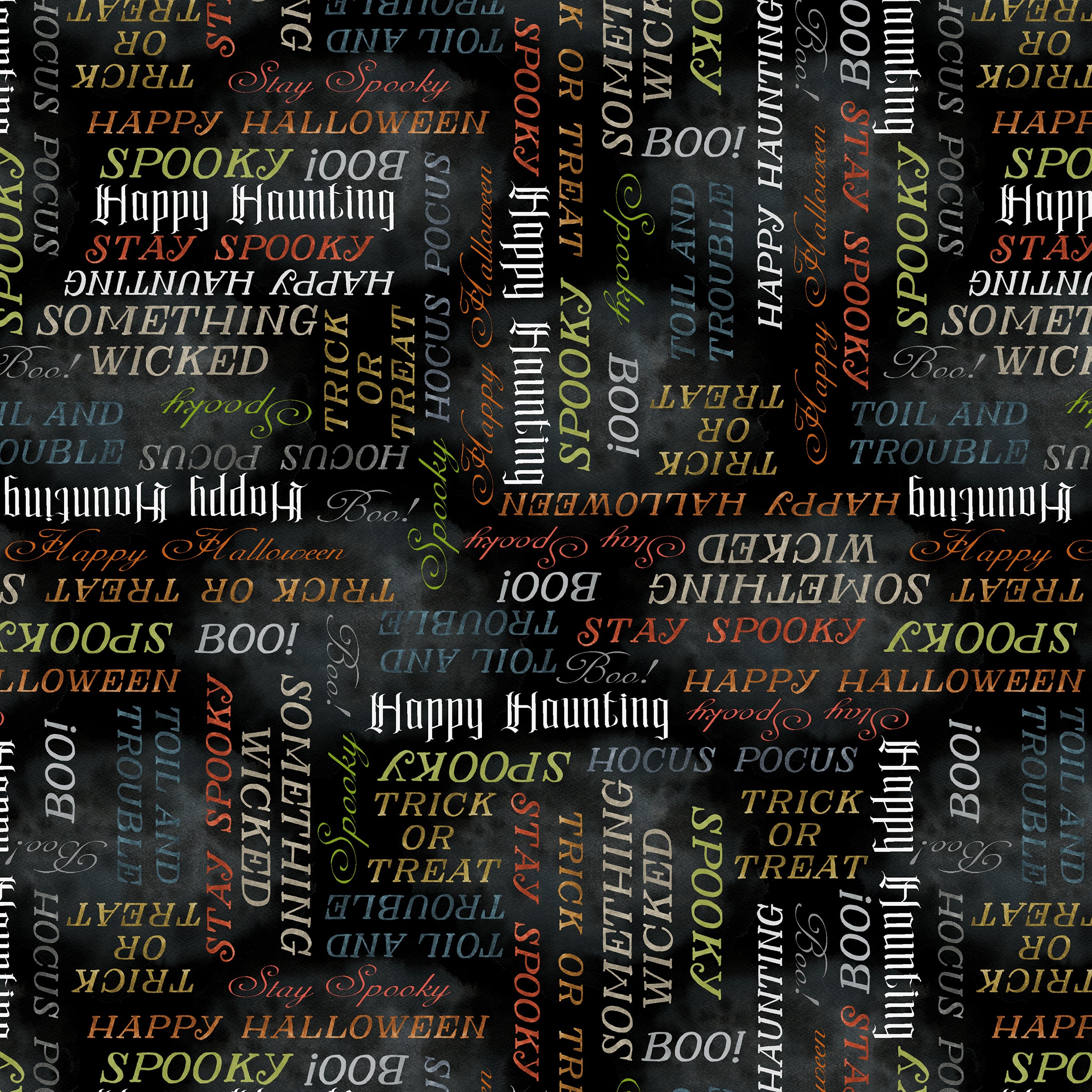 Happy Haunting: STAY SPOOKY NIGHT fabric (1/2 yd)
