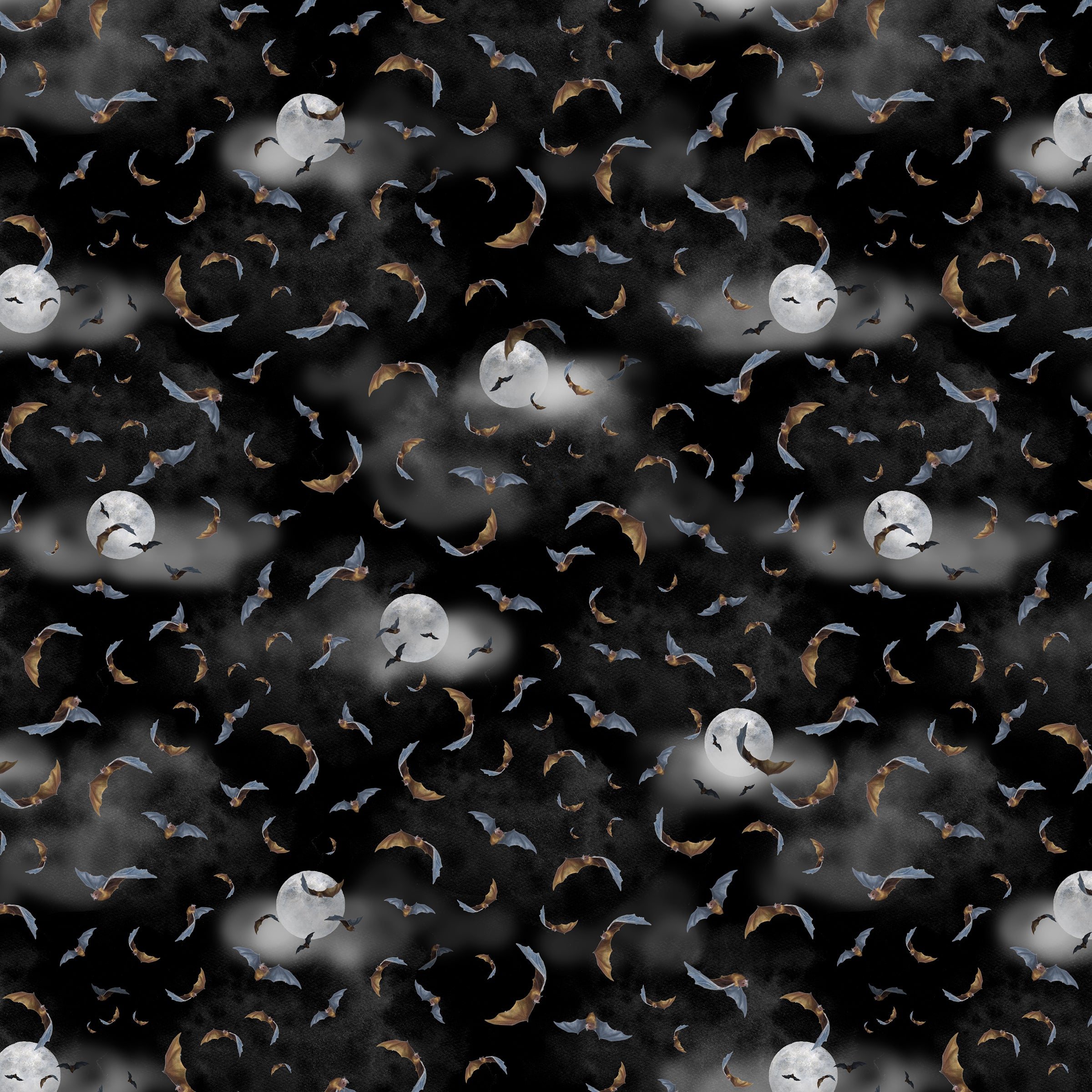 Happy Haunting: NIGHT FLIGHT NIGHT fabric (1/2 yd)