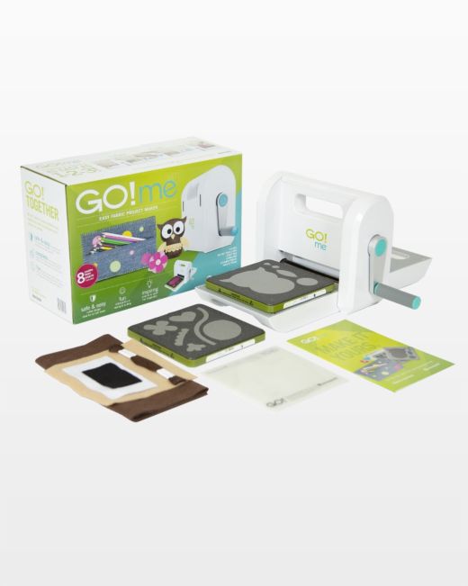 AccuQuilt GO! Me Easy Fabric Project Maker Fabric Cutter & Starter Set 55610