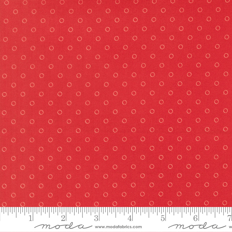 Bloomsberry Red Favorite Dot Yardage by Camille Roskelley for Moda Fabrics