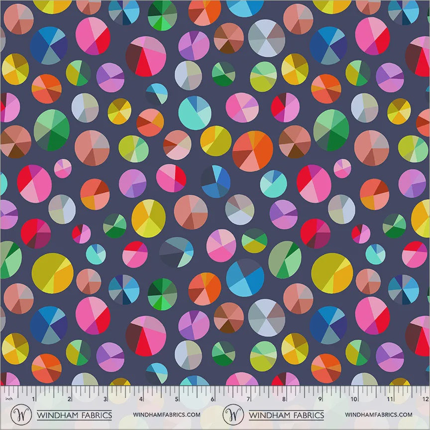 Happy Place Freewheel Night Sky Cotton fabric