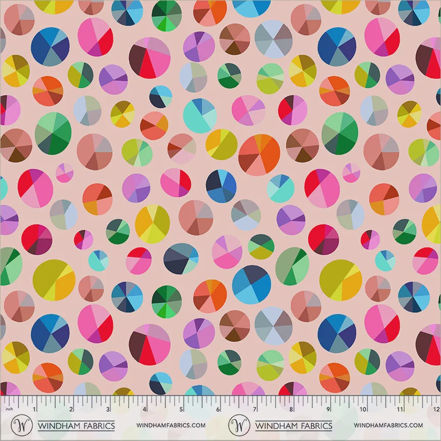 Happy Place Freewheel Blush Cotton fabric