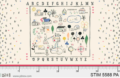 Storytime Quilt Panel