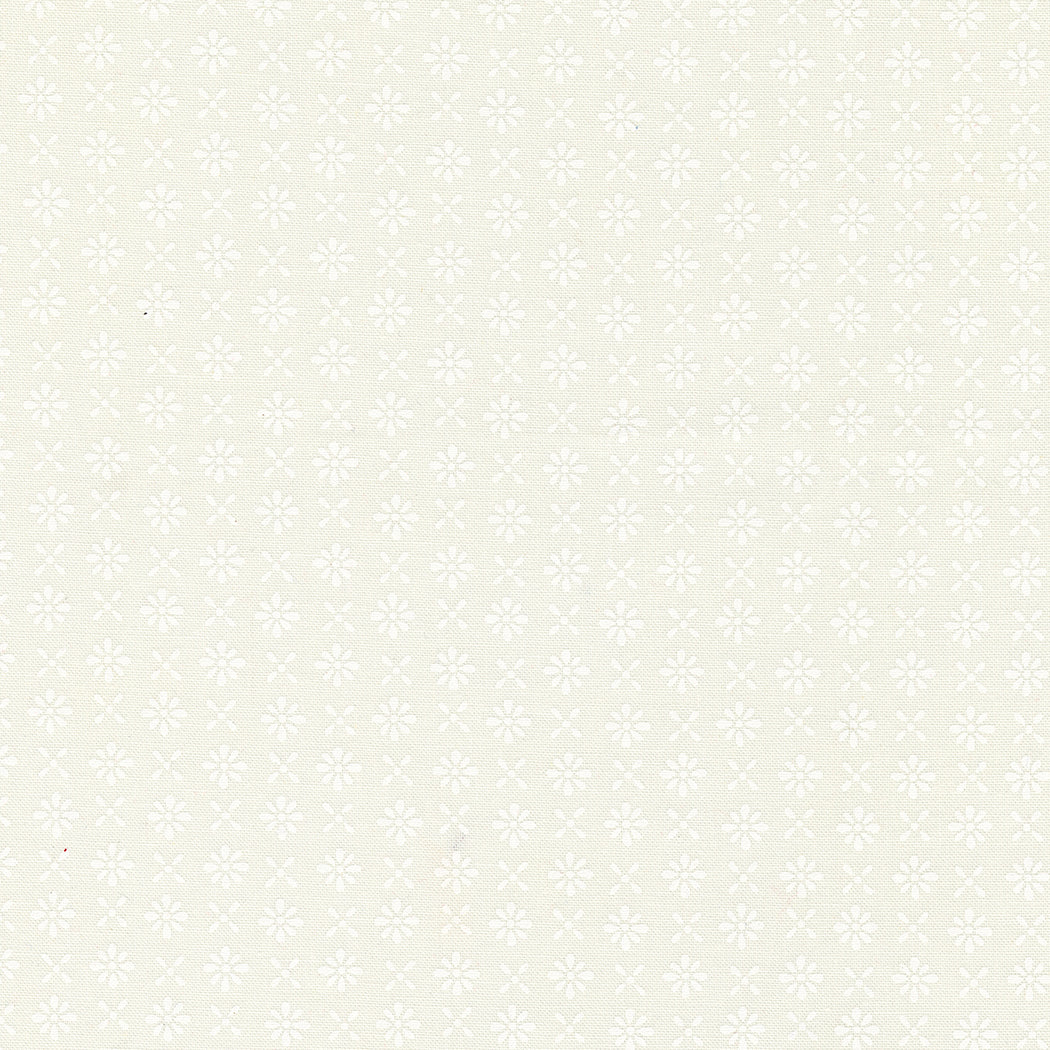 Red White & Bloom: DAISY WHITE WHITE Fabric by Deb Strain (1/2 yd)