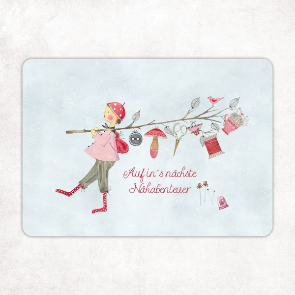 Acufactum Postcard "Sewing Adventure"