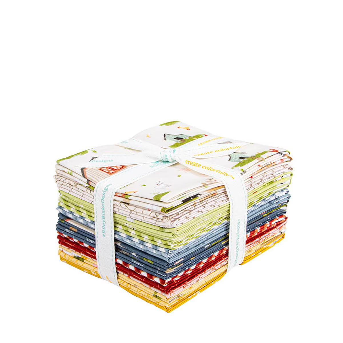 Lil' Farm Friends Fat Quarter Bundle by Kelsey Carlson for Riley Blake Designs