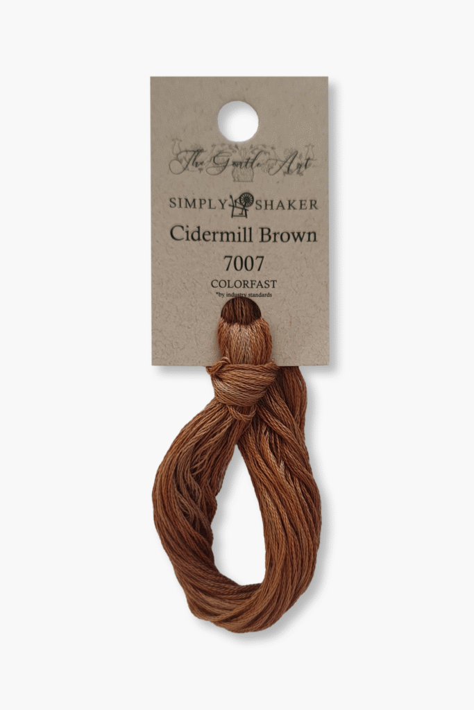 Gentle Art Sampler Threads – Cidermill Brown 7007B – 10 YD – 100 % coton teint à la main