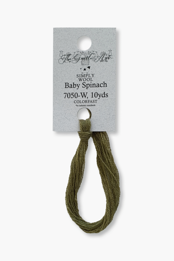 Gentle Art Simply Wool – Baby Spinat 7050W – 10 Yards – 100% handgefärbte Wolle