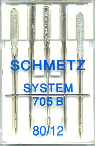 Schmetz 5pk Size 80/12 Bernina Sewing Machine Needles BER-80 705B