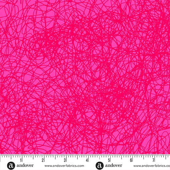 Sun Print Textures: STRAWBERRY ENTROPY Fabric (1/2 yd)
