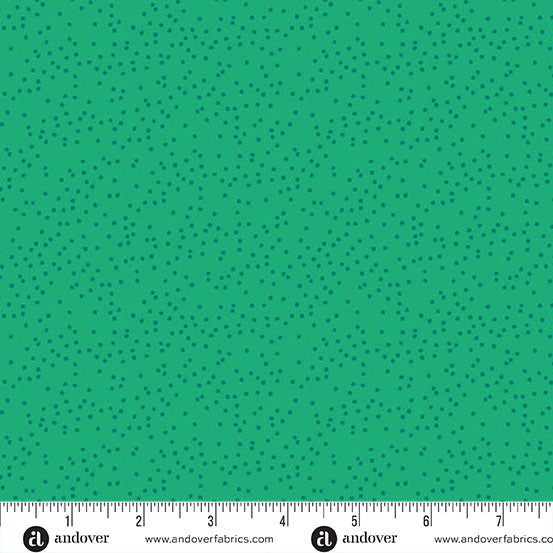 Sun Print Textures: EMERALD PEBBLES Fabric (1/2 yd)
