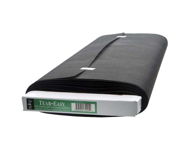Sulky Tear-Easy 20"x25yd Roll Black Soft Lightweight Tear Away Embroidery Stabilizer 752-25