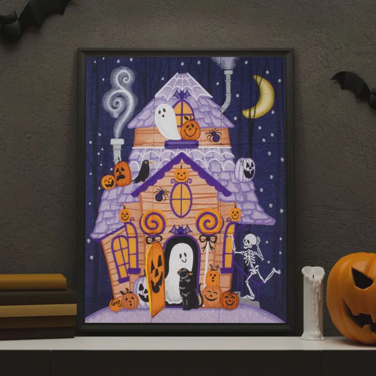 OESD- Boo Manor Tiling Scene by Michael Zindell