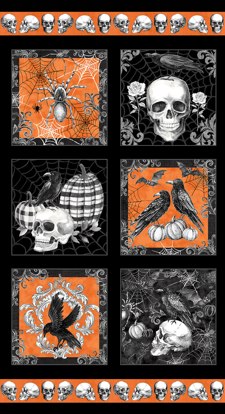 Fear Factory: BLACK BLOCKS Fabric Panel