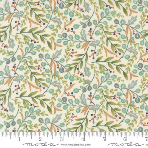 I Love Fall Most Of All - Leaves & Berries on Warm White 56143-11- Quilting Fabric