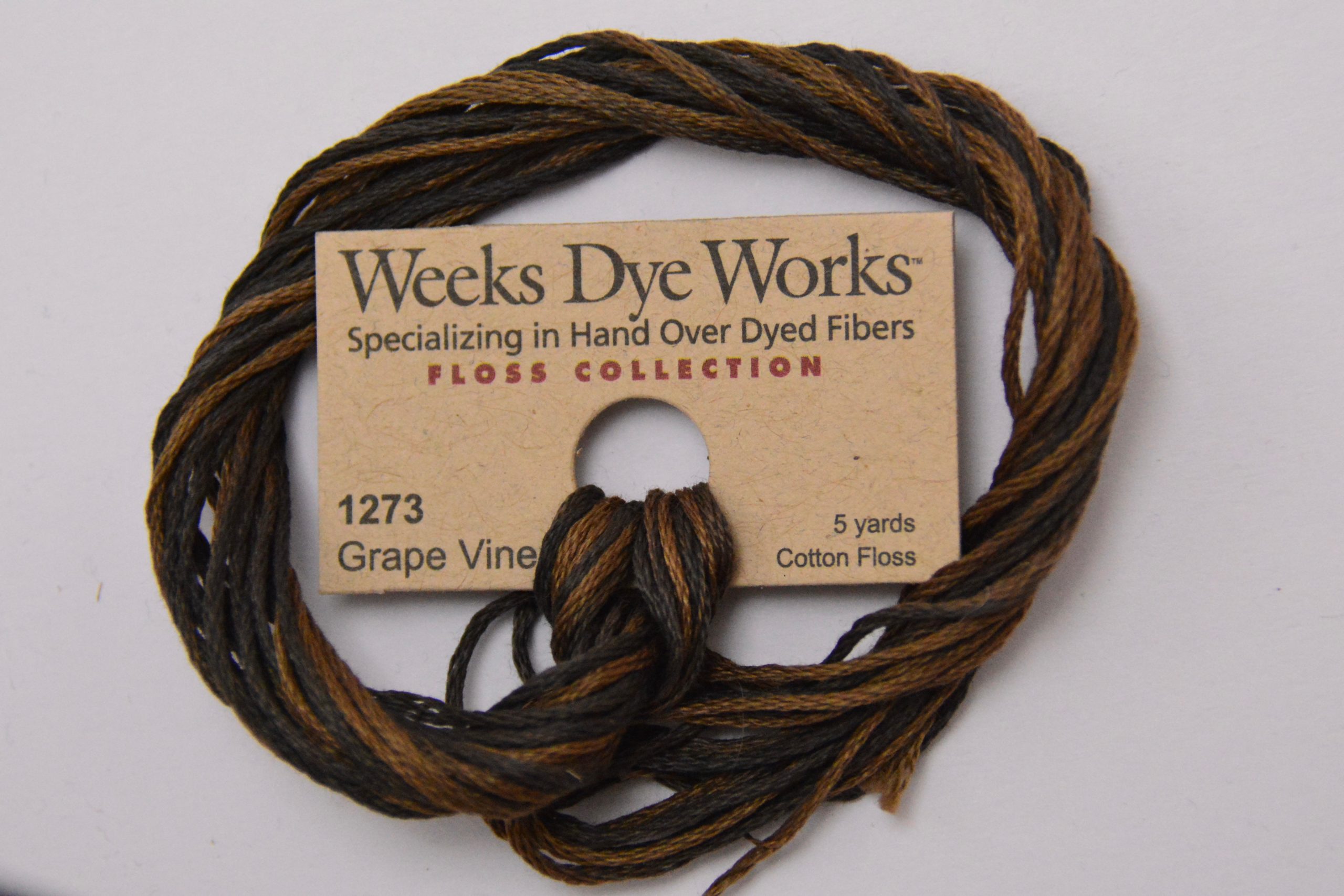 Grape Vine 1273 Weeks Dye Works 6-Strand Hand-Dyed Embroidery Floss