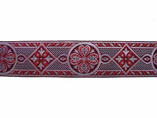 Wholesale Royal Brocade - Red and Silver, 9 meters
